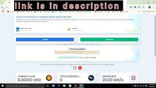 New Free Bitcoin Cloud Mining Website  New Free Cloud Mining Website  Free BTC Mining Site [upl. by Riamu]