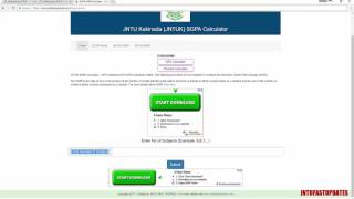 How to Calculate JNTUK SGPA GPS online JNTU FAST UPDATES [upl. by Yelahs]