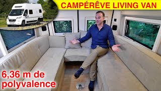 Campérêve Living Van 636 m sur Fiat Ducato L4H3  espace et polyvalence pour 4 personnes [upl. by Yeldahc]