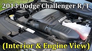 2013 Dodge Challenger RT Interior amp Engine View amp Exhaust Rev [upl. by Frolick]