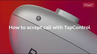 Telefoonoproep beantwoorden met TapControl  Oogvoororen [upl. by Enymzaj]