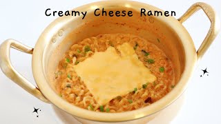 TIKTOK VIRAL CREAMY CHEESE RAMEN [upl. by Fay608]