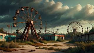 Ambience Abandoned Amusement Park  ambient art leonardoai [upl. by Nairda728]