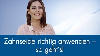 Zahnseide richtig anwenden  so geht´s [upl. by Guenna]