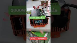 Test kích điện 2000W sin chuẩn 12v [upl. by Alburga317]