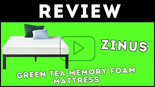 Zinus Green Tea Memory Foam Mattress Review [upl. by Ahseinar273]