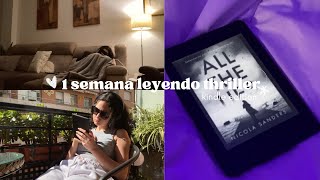 Una semana leyendo thriller kindle edition  reading vblog 📖 [upl. by Inah]