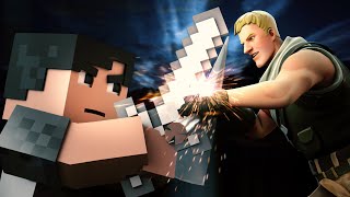 ♪quotBad Fighterquot  A Minecraft Original Music Video vs Fortnite ♪  Imagine Dragons Parody quotBad Liarquot [upl. by Ynavoeg449]