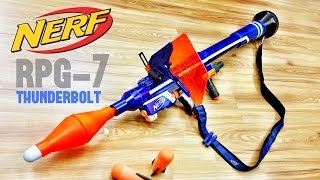 COMMUNITY Nerf RPG7 Thunderbolt  Nerf Bazooka  Rocket Launcher by Darryl C [upl. by Cnahc]