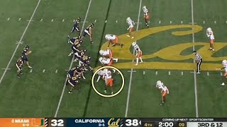 8 Miami LB Wesley Bissainthe LEVELS Cal QB • 1062024 [upl. by Xanthus]