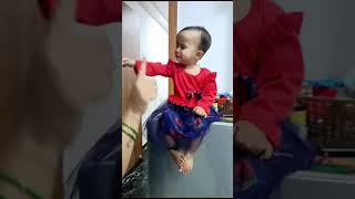 Fauji song per laddu ka dancelovetoloveyoubaby funny lifeissosweetandbeautiful baby howtolivemy [upl. by Allan]