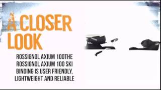 Rossignol Axium 100 Ski Binding BlackWhite  TheSkiBumcom [upl. by Ahsito]