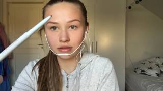 ASMR swedish  Whats in my makeup bag [upl. by Kenimod726]