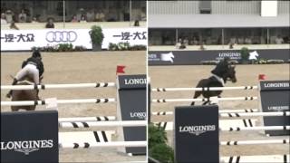 LGCT Shanghai 2014  Grand Prix  Pieter Devos v Edwina TopsAlexander [upl. by Slack62]