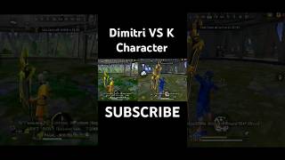 Dimitri VS K Character freefire shorts ffshortfreefire highlights video [upl. by Dougie]