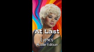 At Last by Etta James Lyrics for Mobile lyricsmobileedition AtlastLyrics AtlastEttaJamesLyrics [upl. by Lenny]