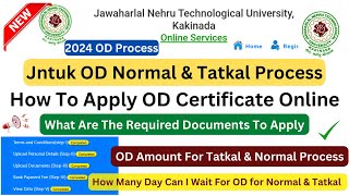 Apply JNTUK Original Degree Online  How To Apply OD JNTUK Full Process  Required Documents  2024 [upl. by Nifares583]