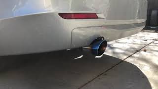 F30 2013 BMW 320i Muffler Delete cold start [upl. by Ihcego]