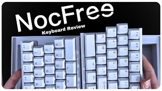 NocFree Lite SPLIT Keyboard Review  Hotswap Mechanical RGB Keyboard [upl. by Yardley58]