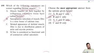 Which of the following statements are correct regarding skeletal muscles [upl. by Ocirne]