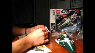 Star Wars Lego 9498 Saesee Tiins Jedi Starfighter [upl. by Aneehsak]