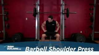 Barbell Shoulder Press  Shoulder Exercise  Bodybuildingcom [upl. by Ardekal]