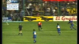 Independiente 3 Boca 0 Apertura 2000 Los goles [upl. by Ybreh]