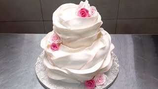 Make Your Own BEAUTIFUL WEDDING CAKE  How To Decorate by Cakes StepbyStep [upl. by Schinica]