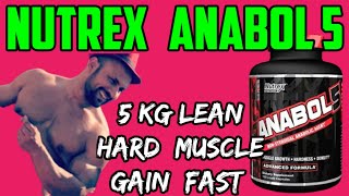 NUTREX ANABOL 5 Review In Hindi  Nutrex Anabol 5 Results  Nutrex Anabol 5 Johnnykingalpha [upl. by Grete]