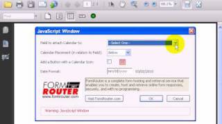 How To Add A Calendar To A PDF Form In Acrobat [upl. by Ludlew966]