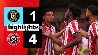 Harrogate Town 14 Sheffield United  Preseason highlights [upl. by Kreegar115]