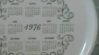 1976 Calendar Plate [upl. by Ahtamas]