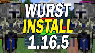 How To Get Cheats Minecraft 1165  Download amp Install WURST Cheat Client  Fabric [upl. by Eelirol]