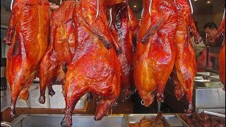 Peking Duck in china  Beijing roast duck 北京烤鸭 Halal food চীনা বিখ্যাত হাঁসের রোস্ট [upl. by Aerona]