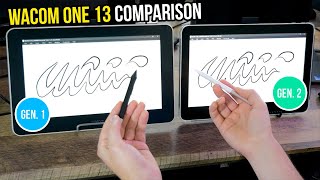 Wacom One 13 Touch  1st Gen VS 2nd Gen 2023  Comparison [upl. by Mireille]