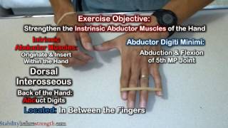 Finger Exercises Dorsal Interosseous amp Abductor Digiiti Minimi Exercise [upl. by Ivers]