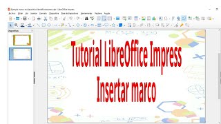 Tutorial LibreOffice Impress Insertar un marco borde Computador con Windows [upl. by Eirrehs246]