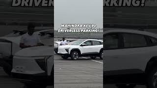 Driverless parking car😱 mahindra car shorts [upl. by Lenee68]