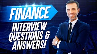 FINANCE Interview Questions amp Answers [upl. by Nealon]