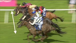 Unbelievable horse race Five horses are separated by inches in thrilling finish [upl. by Emory]