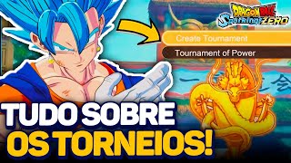 TODOS OS TIPOS DE TORNEIO PRONTOS E CRIADOS DE DRAGON BALL SPARKING ZERO [upl. by Ahsemal]