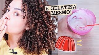 RECONSTRUÇÃO CASEIRA COM GELATINA INCOLOR SURREAL  por Ana Lídia Lopes [upl. by Nadual990]