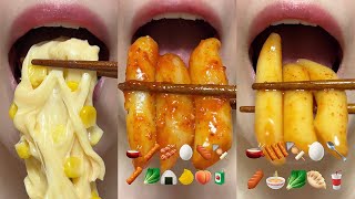 asmr CHEESE amp TTEOKBOKKI MUKBANG REMIX eating sounds [upl. by Zendah532]