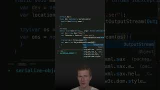 How To Serialize an Object java shorts coding airhacks [upl. by Bethezel151]