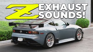 Every 2023 Nissan Z Exhaust Sound We Could Find  Exhaust Compilation [upl. by Nomde926]