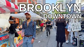 NEW YORK CITY Walking Tour 4K  BROOKLYN  DOWNTOWN BROOKLYN [upl. by Barina]