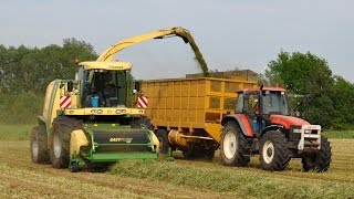 Krone BigX 850  Loonw De Bruyne  gras hakselen [upl. by Nihahs]