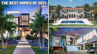 4 HOURS of LUXURY HOMES The Best Homes of 2021 part 2 [upl. by Attinahs]