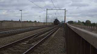 Stoomtrein Steamtrain Steamlocomotive SSN 23 023 Deventer Bridge to VSM Beekbergen 20 Okt 2024 [upl. by Etnomed]