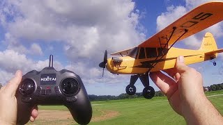 Kootai RTF A505 J3 Cub Flight Test Review [upl. by Neerroc]